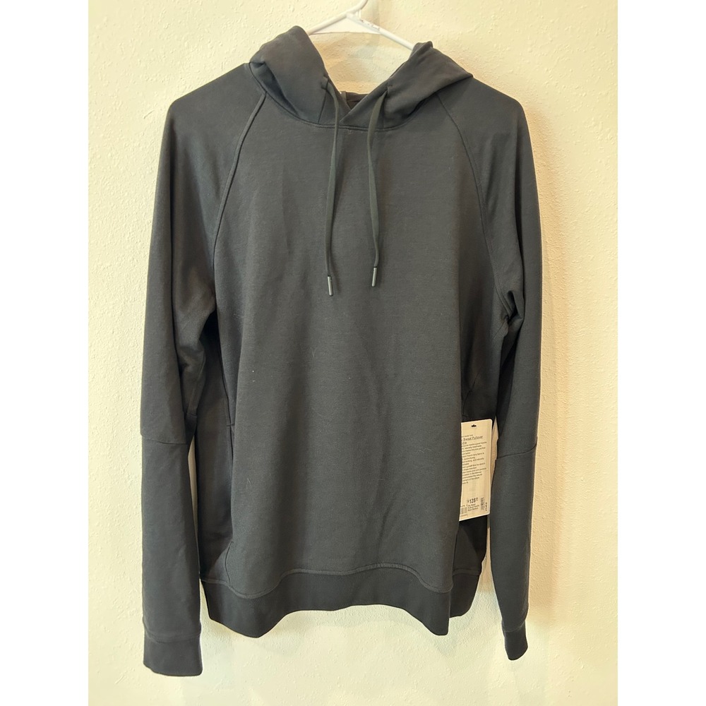 Lululemon City Sweat Pullover Hoodie Mens Size Medium Black French Terry